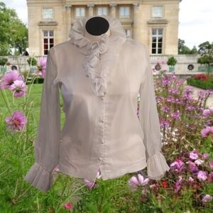 Vintage 70s Romantic Ruffle Blouse